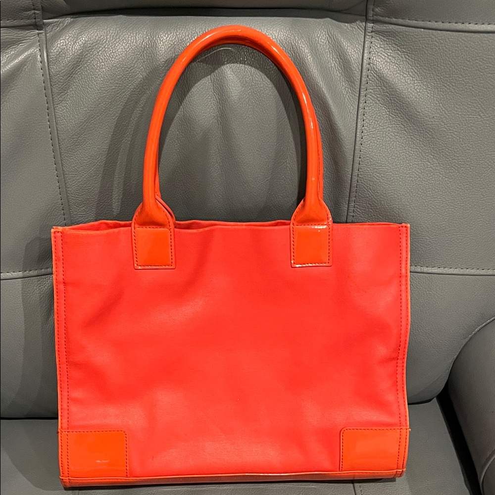 Tory Burch orange-red Tote Bag - Picture 4 of 14